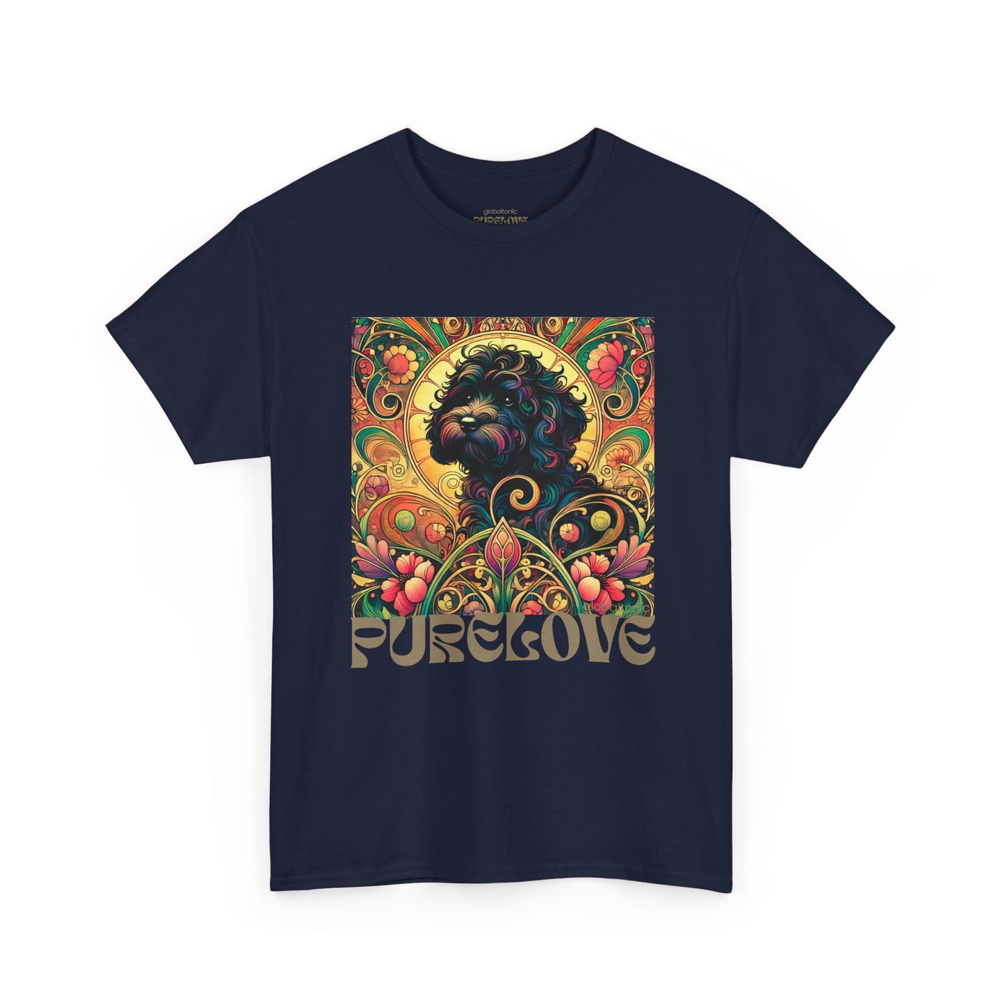 Black Cavapoo (Cavoodle) Vintage Graphic T-Shirt – Unisex Cotton Tee for Dog Lovers