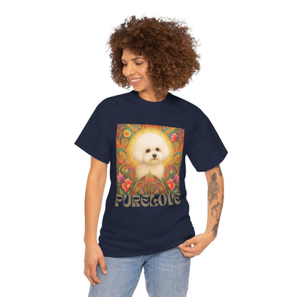 Bichon Frise Vintage Graphic T-Shirt – Unisex Cotton Tee for Dog Lovers