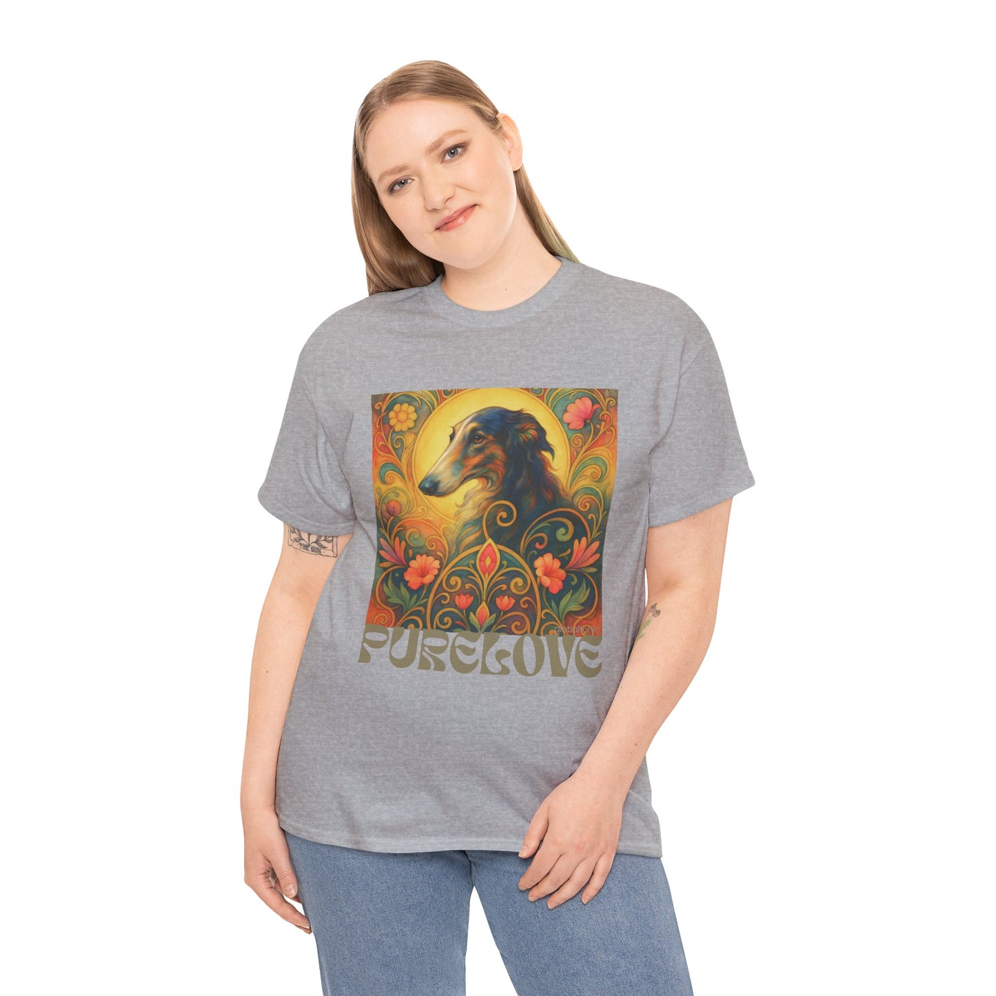 Borzoi Vintage Graphic T-Shirt – Unisex Cotton Tee for Dog Lovers