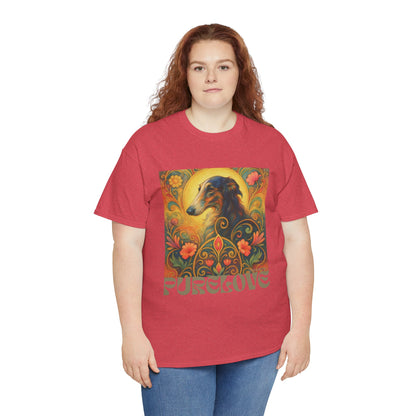 Borzoi Vintage Graphic T-Shirt – Unisex Cotton Tee for Dog Lovers
