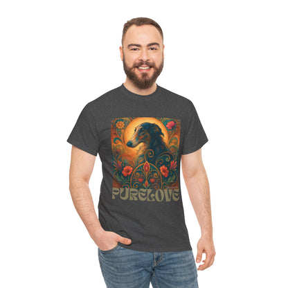 Borzoi Vintage Graphic T-Shirt – Unisex Cotton Tee for Dog Lovers