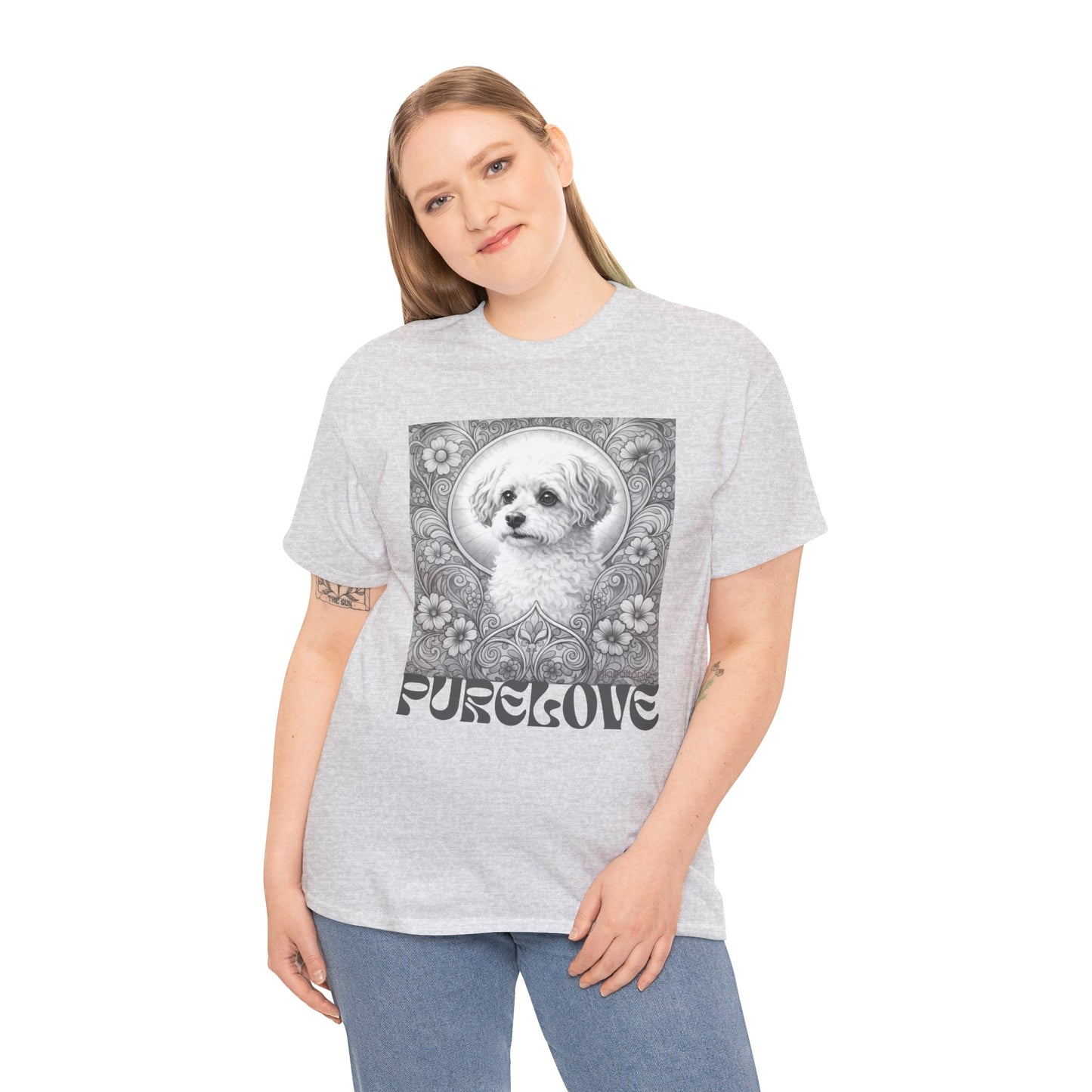 Foxypoo (Foodle) Vintage Graphic T-Shirt – Unisex Cotton Tee for Dog Lovers (Black & White)