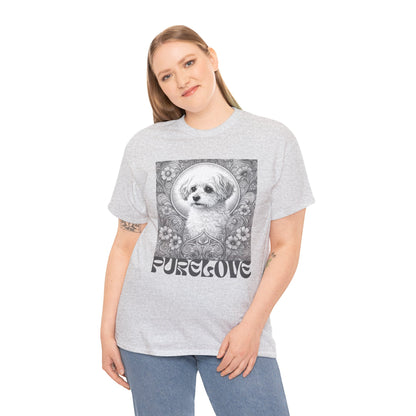 Foxypoo (Foodle) Vintage Graphic T-Shirt – Unisex Cotton Tee for Dog Lovers (Black & White)
