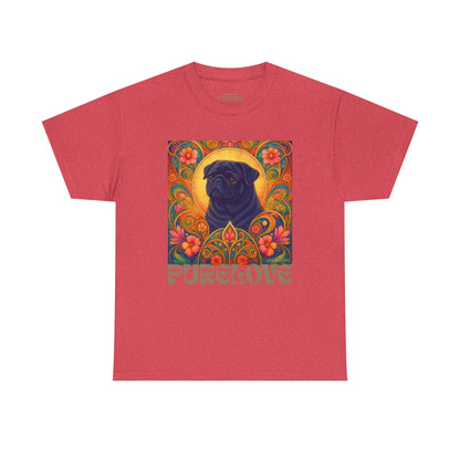 Pug Black Vintage Graphic T-Shirt – Unisex Cotton Tee for Dog Lovers