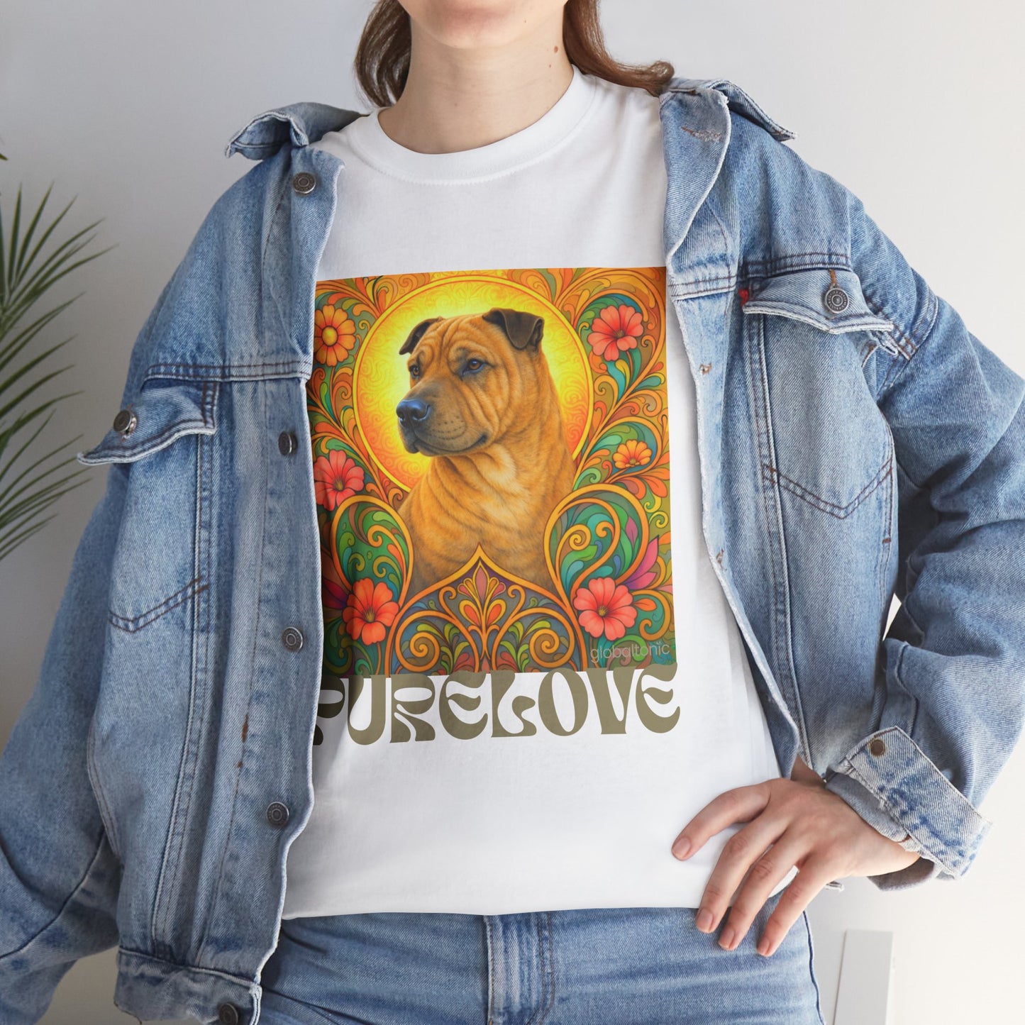 Shar Pei Vintage Graphic T-Shirt – Unisex Cotton Tee for Dog Lovers