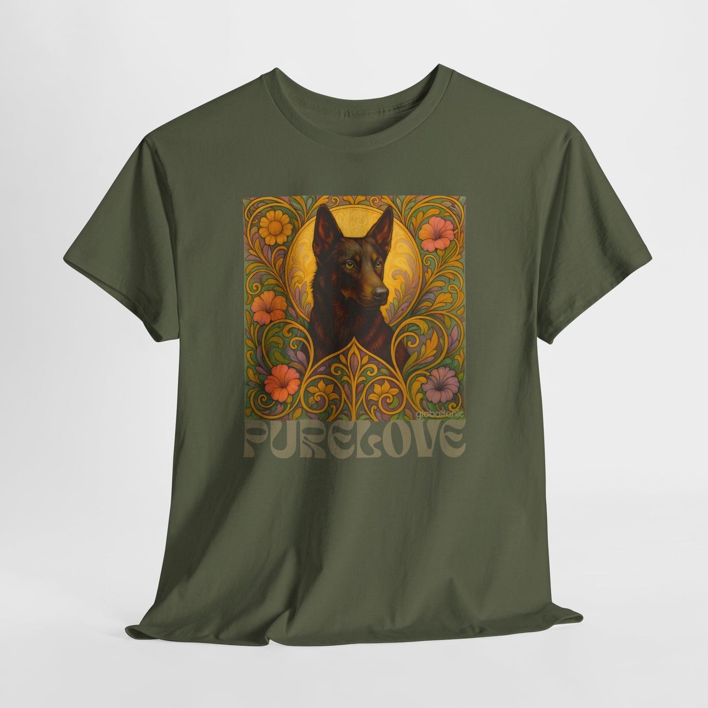 Black Kelpie Vintage Graphic T-Shirt – Unisex Cotton Tee for Dog Lovers