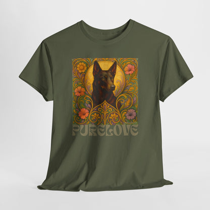 Black Kelpie Vintage Graphic T-Shirt – Unisex Cotton Tee for Dog Lovers