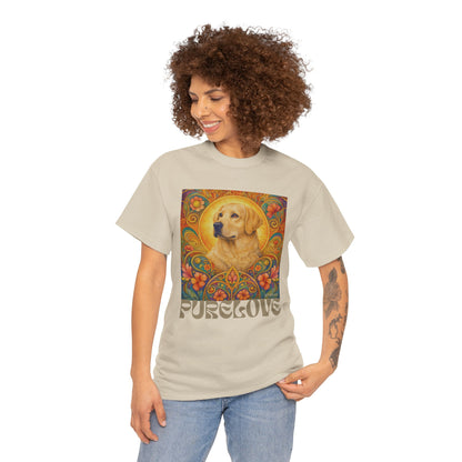 Golden Labrador Vintage Graphic T-shirt - Unisex Cotton Tee for Dog Lovers