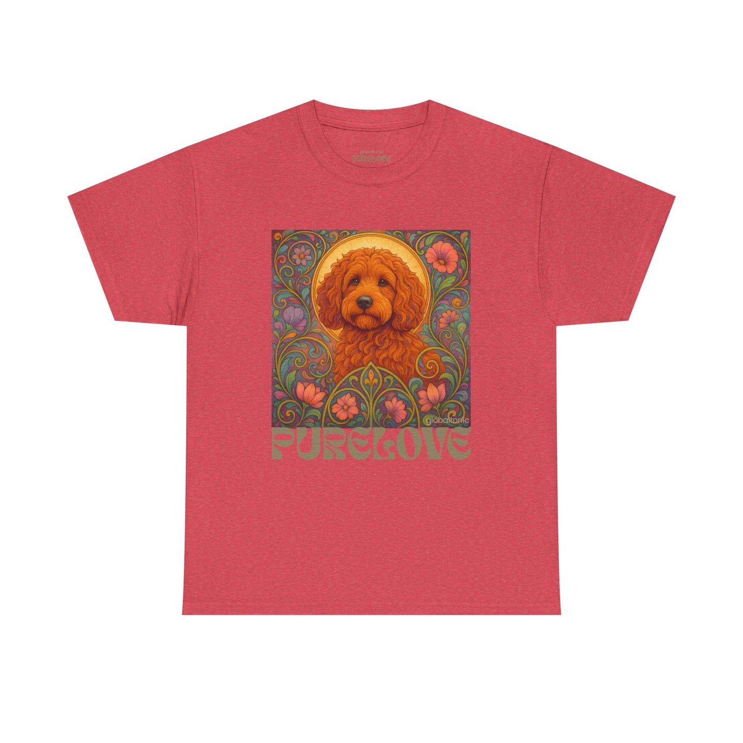 Red Cockapoo (Spoodle) Vintage Graphic T-Shirt – Unisex Cotton Tee for Dog Lovers
