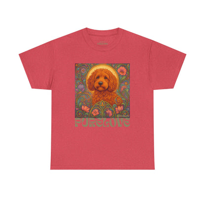 Red Cockapoo (Spoodle) Vintage Graphic T-Shirt – Unisex Cotton Tee for Dog Lovers