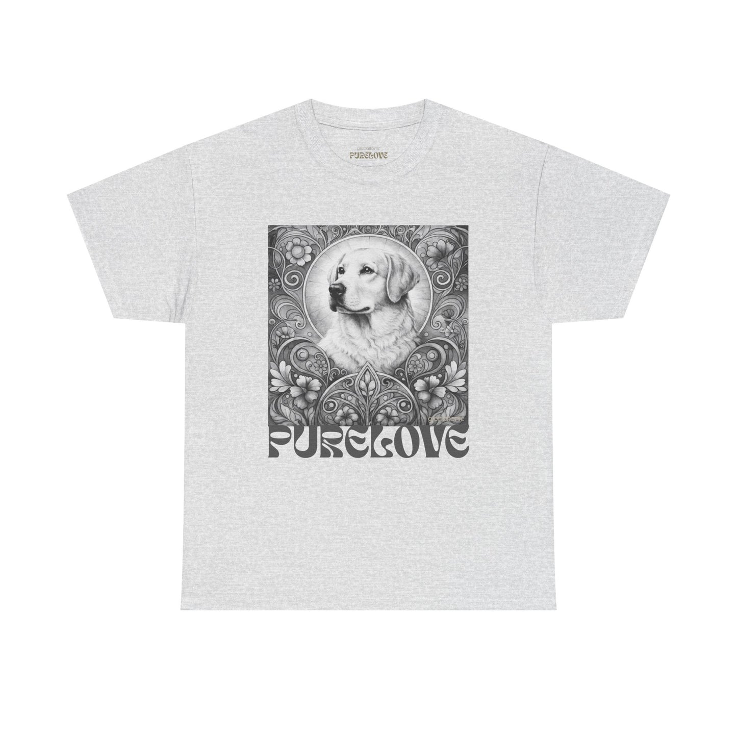 Labrador Vintage Unisex Cotton Tee for Dog Lovers (Black & White)