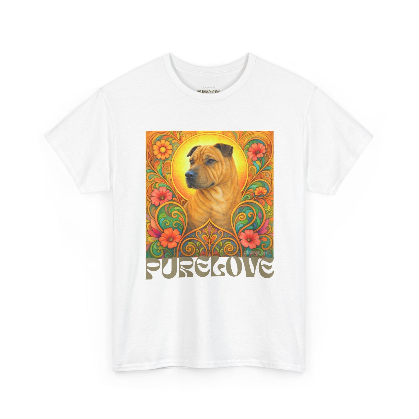 Shar Pei Vintage Graphic T-Shirt – Unisex Cotton Tee for Dog Lovers