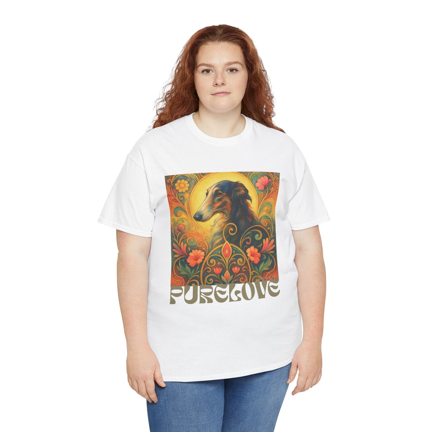 Borzoi Vintage Graphic T-Shirt – Unisex Cotton Tee for Dog Lovers