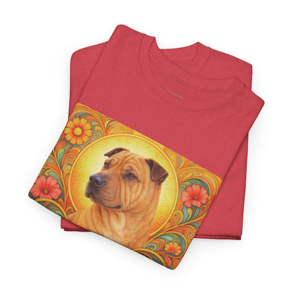 Shar Pei Vintage Graphic T-Shirt – Unisex Cotton Tee for Dog Lovers