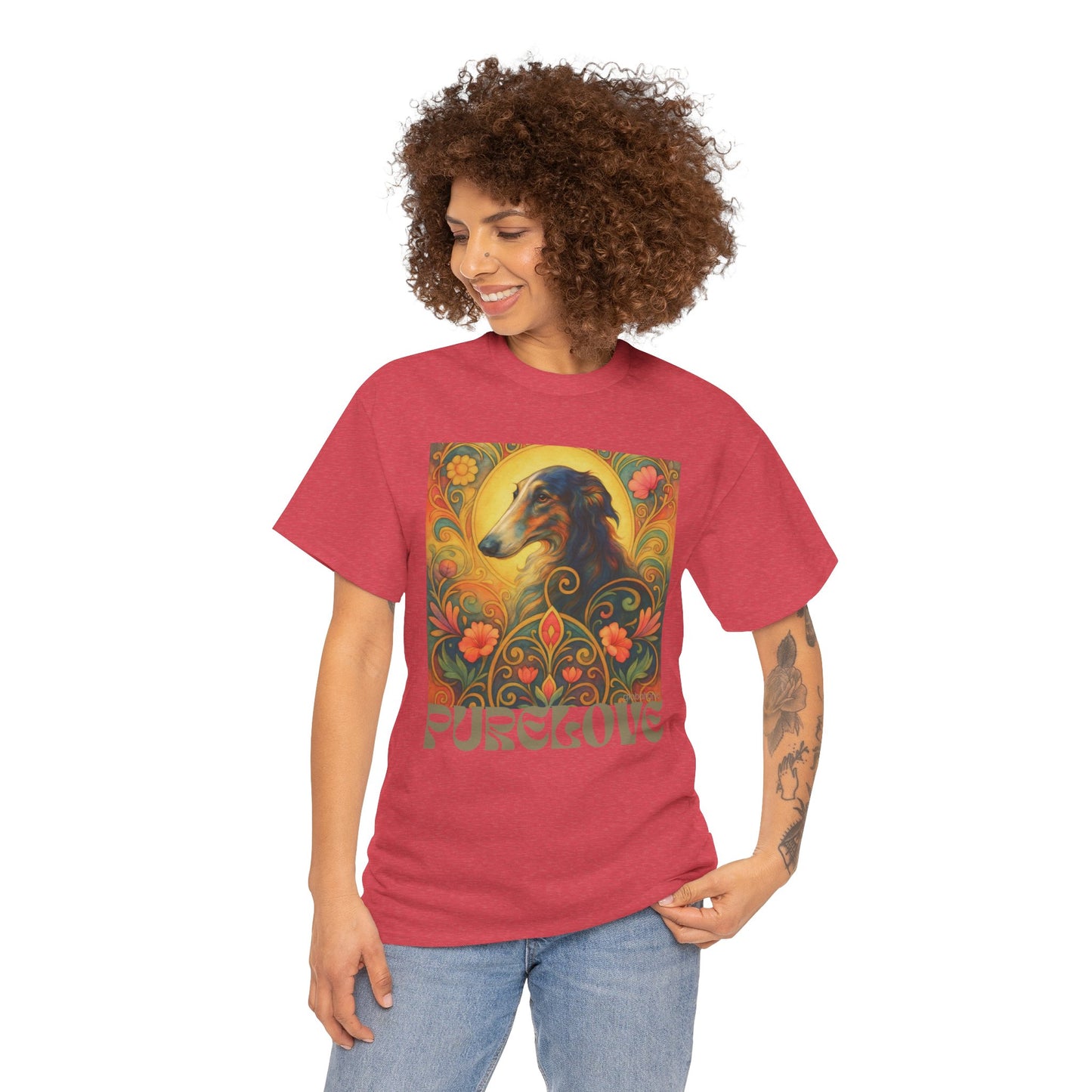 Borzoi Vintage Graphic T-Shirt – Unisex Cotton Tee for Dog Lovers