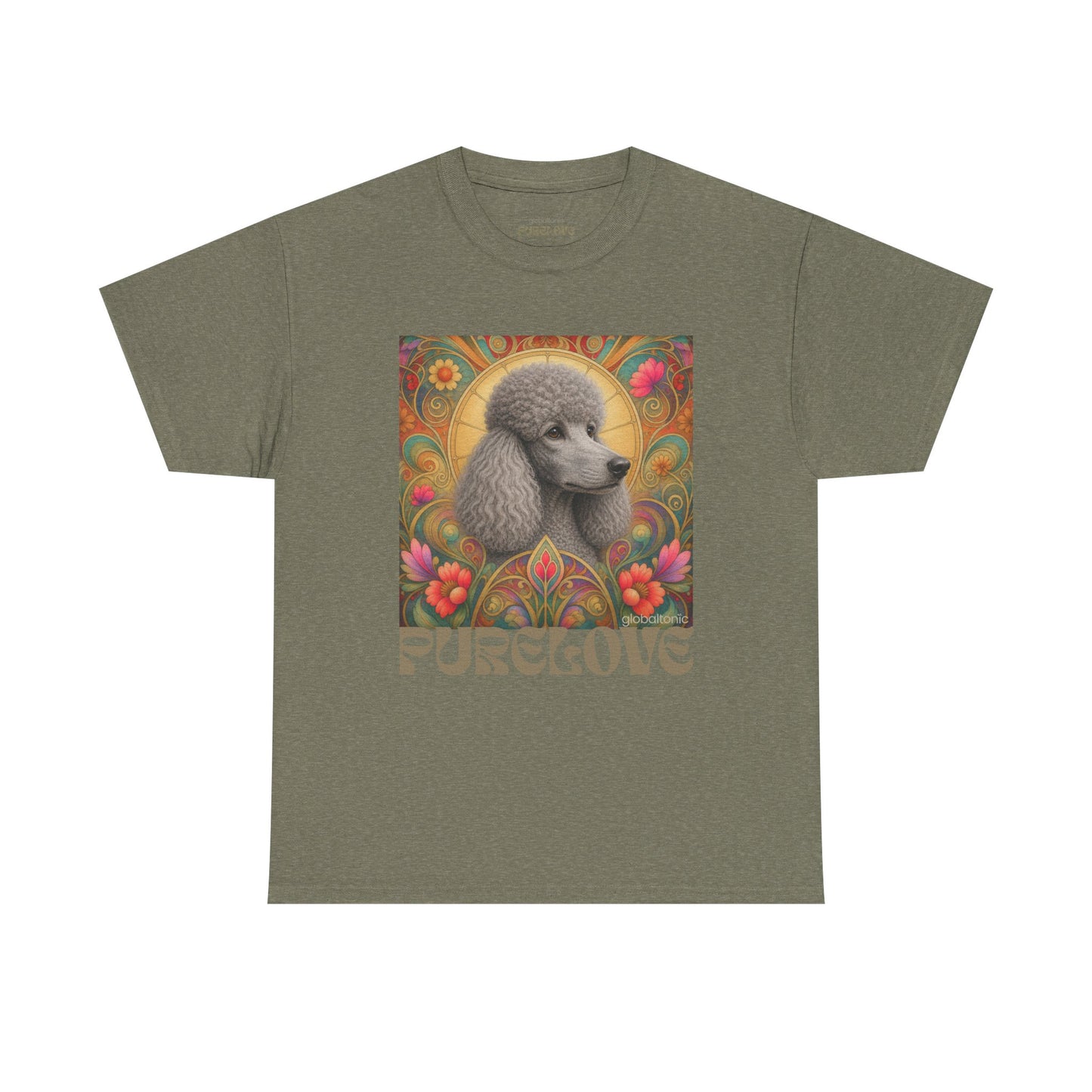Poodle Grey Vintage Graphic T-Shirt – Unisex Cotton Tee for Dog Lovers