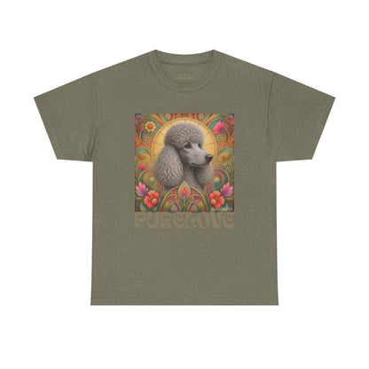 Poodle Grey Vintage Graphic T-Shirt – Unisex Cotton Tee for Dog Lovers