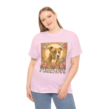 Staffy (Coco) Bull Terrier Vintage Unisex Cotton Tee for Dog Lovers