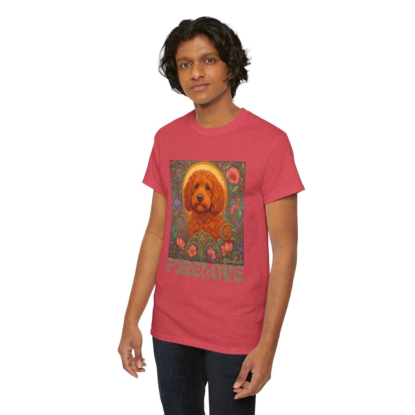 Red Cockapoo (Spoodle) Vintage Graphic T-Shirt – Unisex Cotton Tee for Dog Lovers