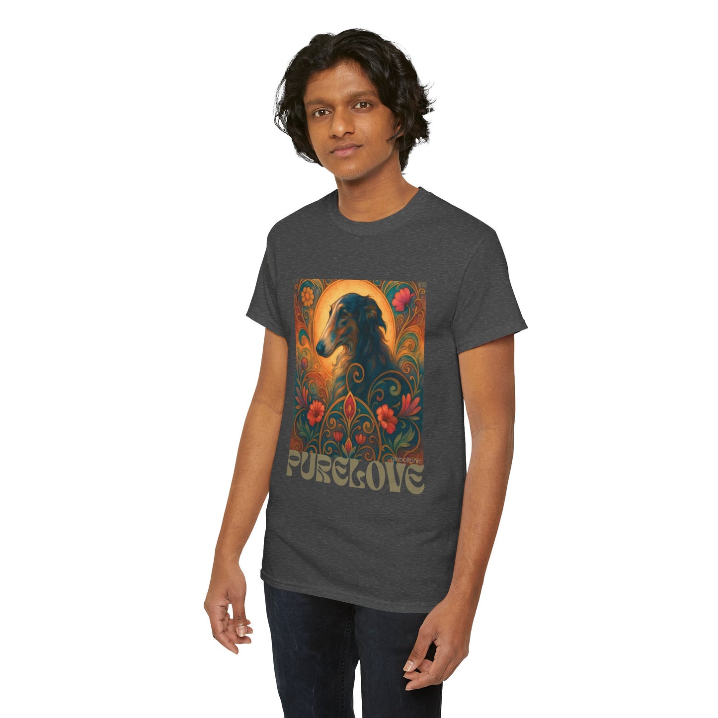 Borzoi Vintage Graphic T-Shirt – Unisex Cotton Tee for Dog Lovers