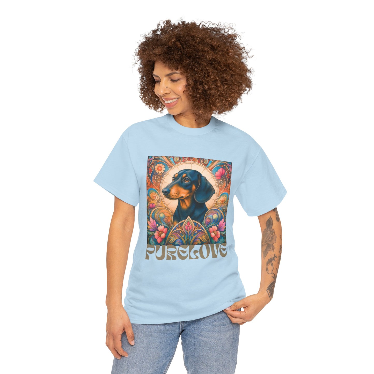 Dachshund Black Tan Vintage Graphic T-Shirt – Unisex Cotton Tee for Dog Lovers