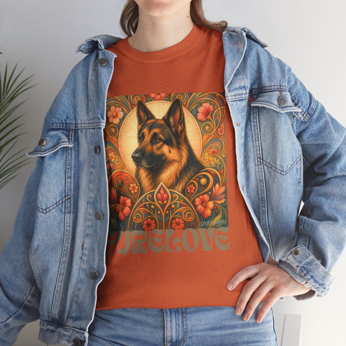 German Shepherd Vintage Graphic T-Shirt – Unisex Cotton Tee for Dog Lovers