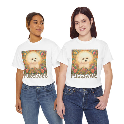 Bichon Frise Vintage Graphic T-Shirt – Unisex Cotton Tee for Dog Lovers
