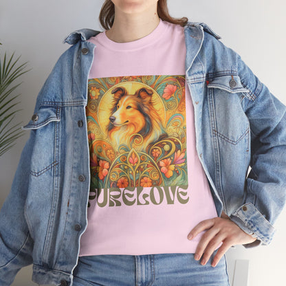 Collie Vintage Graphic T-shirt - Unisex Cotton Tee for Dog Lovers