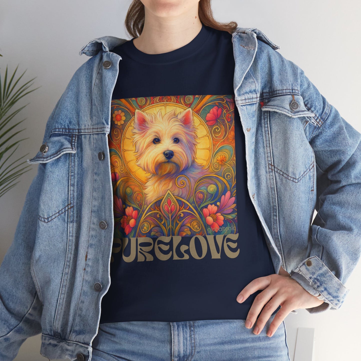 West Highland Terrier (Westie) Vintage Graphic T-Shirt – Unisex Cotton Tee for Dog Lovers