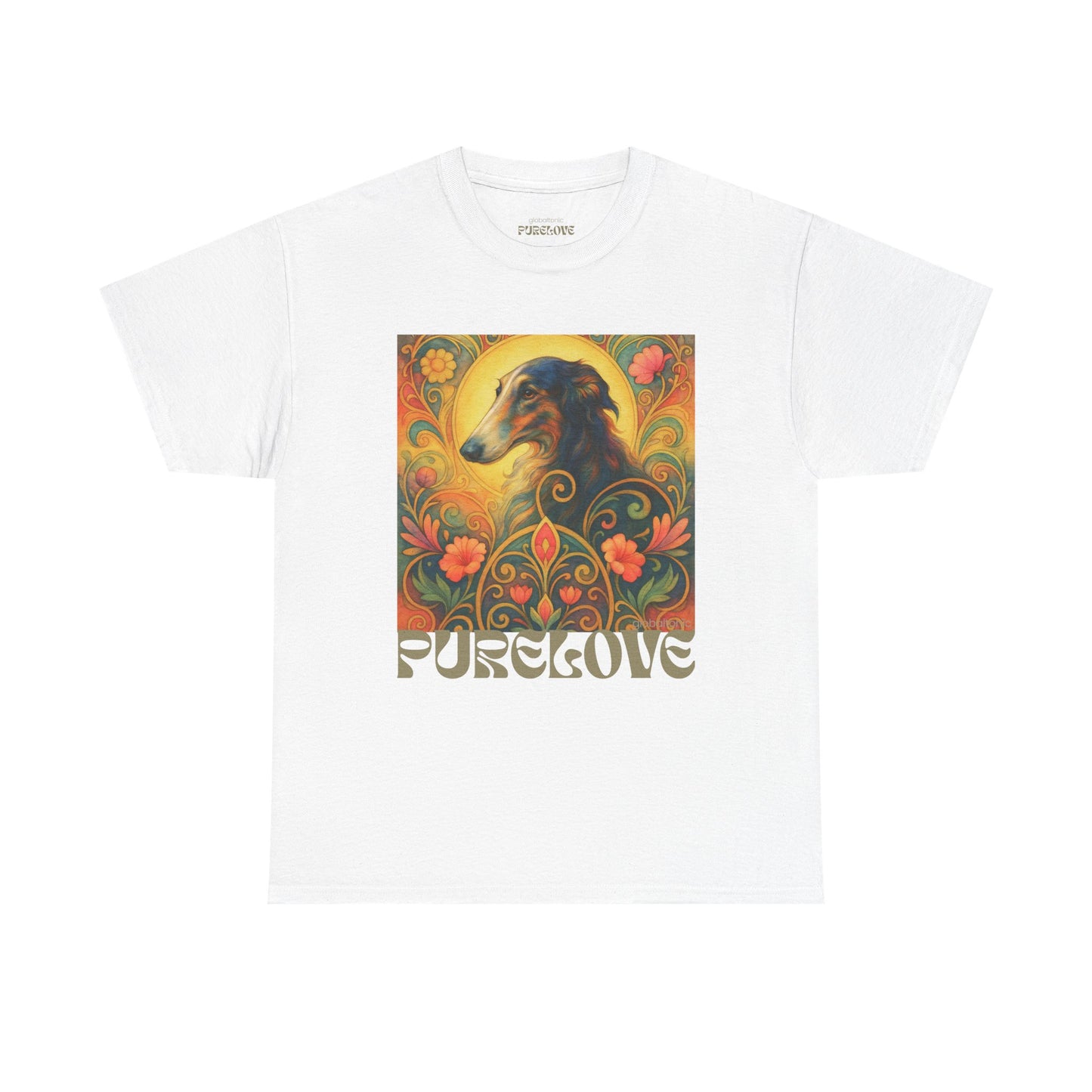 Borzoi Vintage Graphic T-Shirt – Unisex Cotton Tee for Dog Lovers