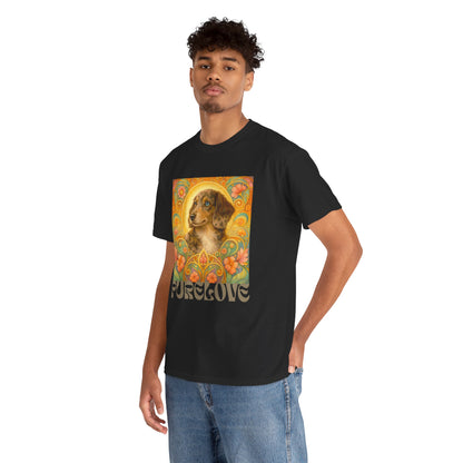 Dachshund Merle Wirehaired Vintage Unisex Cotton Tee for Dog Lovers
