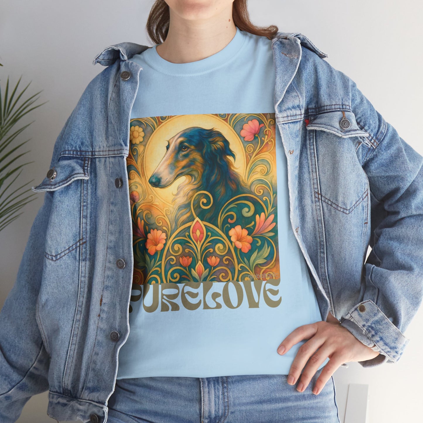 Borzoi Vintage Graphic T-Shirt – Unisex Cotton Tee for Dog Lovers