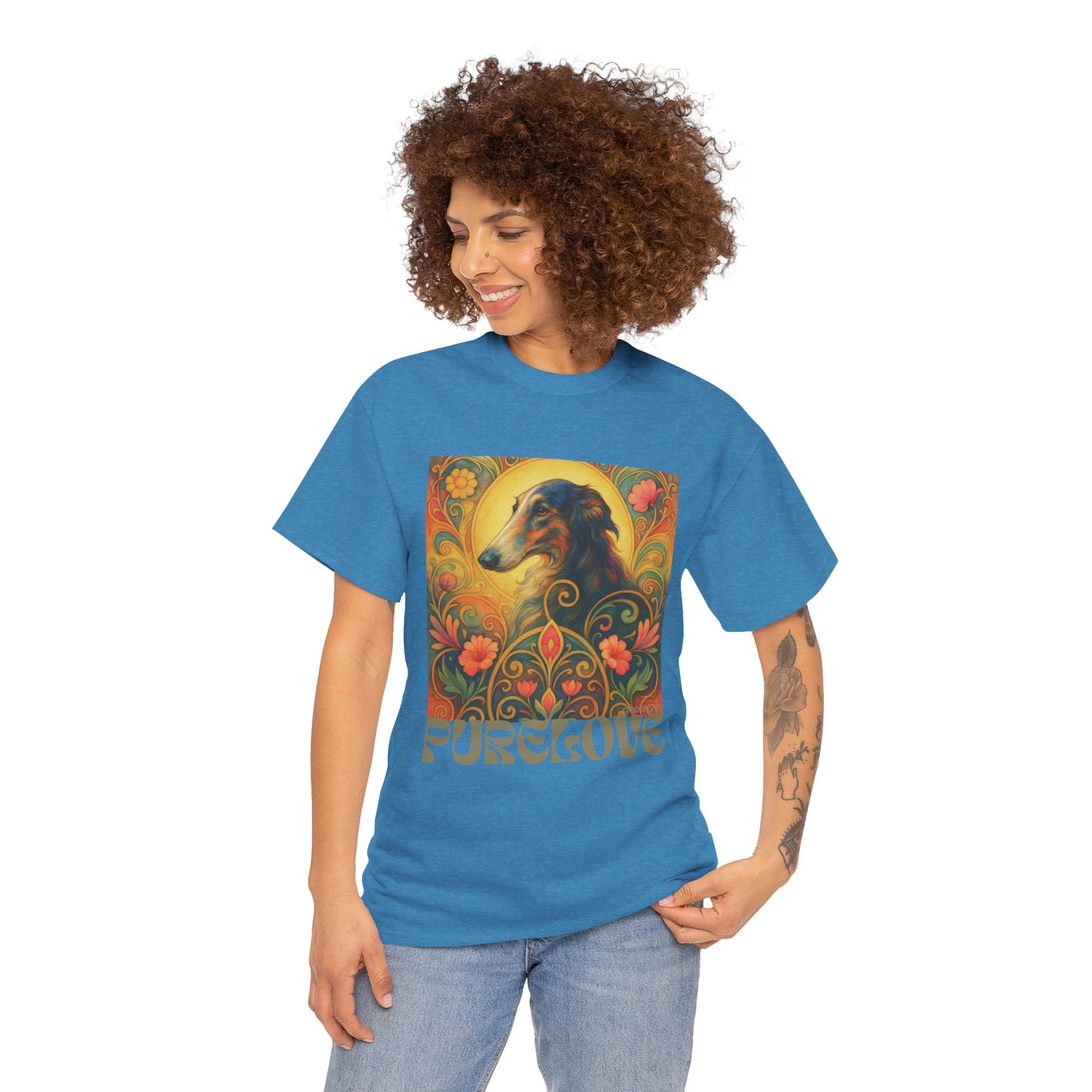 Borzoi Vintage Graphic T-Shirt – Unisex Cotton Tee for Dog Lovers