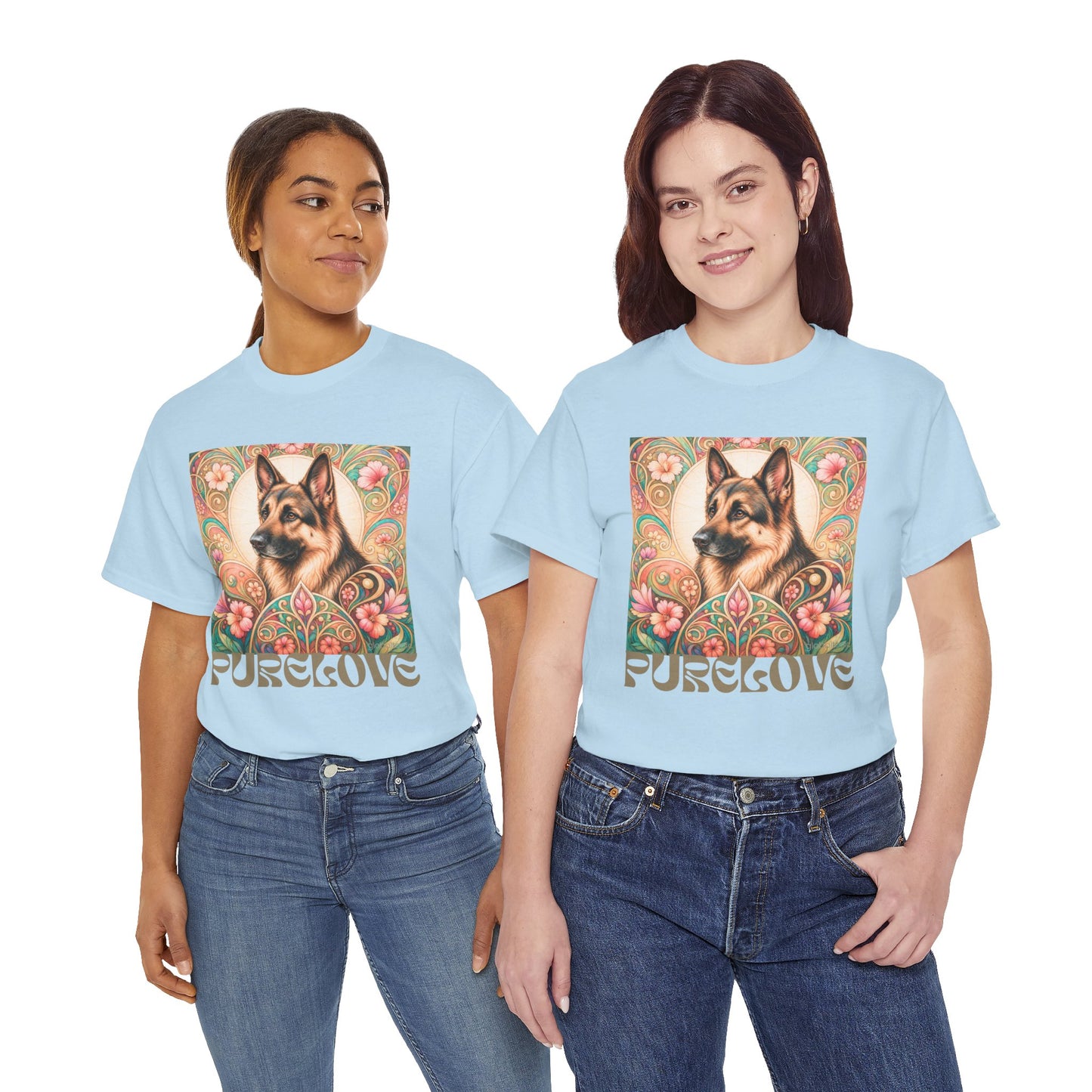 German Shepherd Vintage Graphic T-Shirt – Unisex Cotton Tee for Dog Lovers