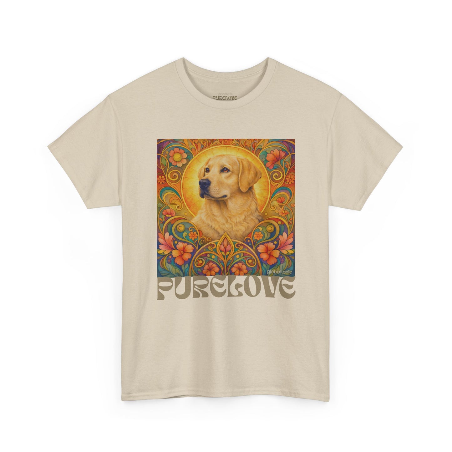 Golden Labrador Vintage Graphic T-shirt - Unisex Cotton Tee for Dog Lovers