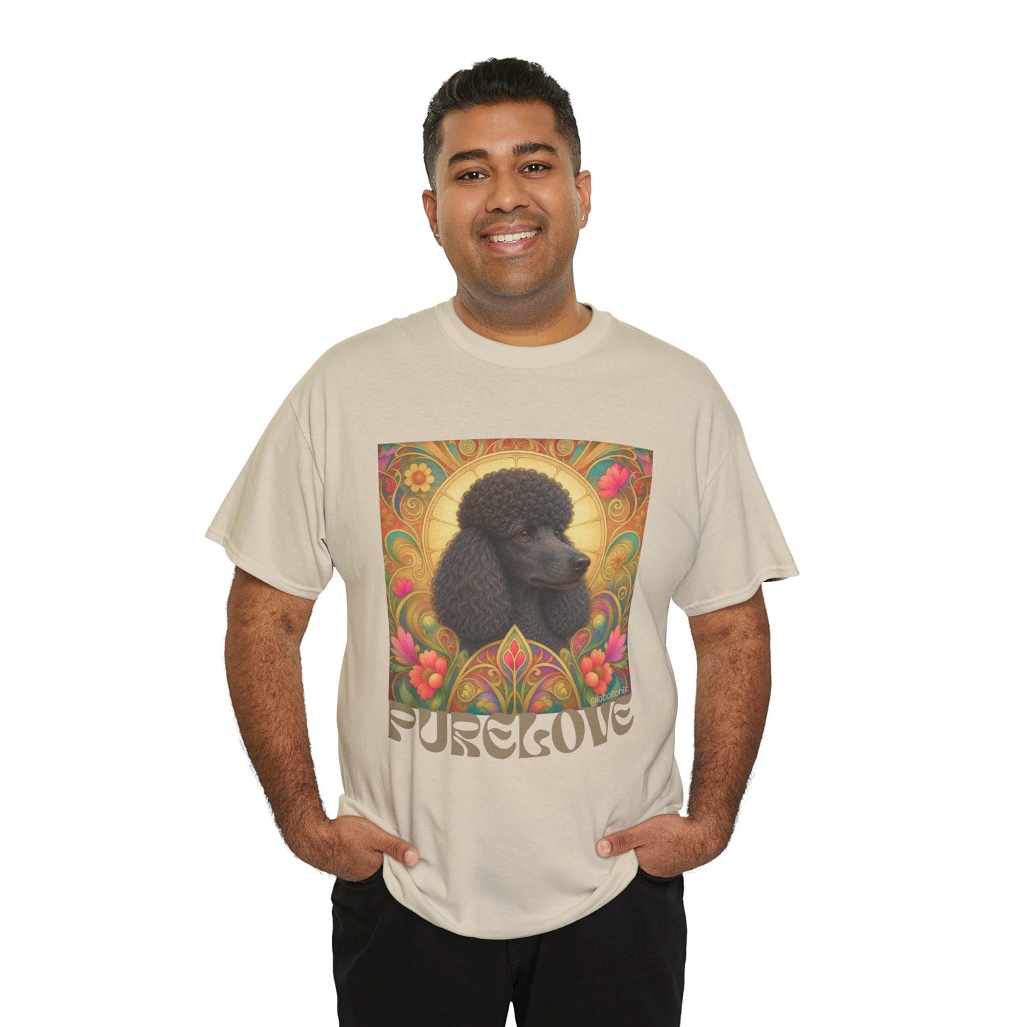 Poodle Black Vintage Graphic T-Shirt – Unisex Cotton Tee for Dog Lovers