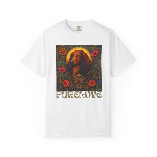 Dachsund Longhair Vintage Graphic T-Shirt – Unisex Cotton Tee for Dog Lovers