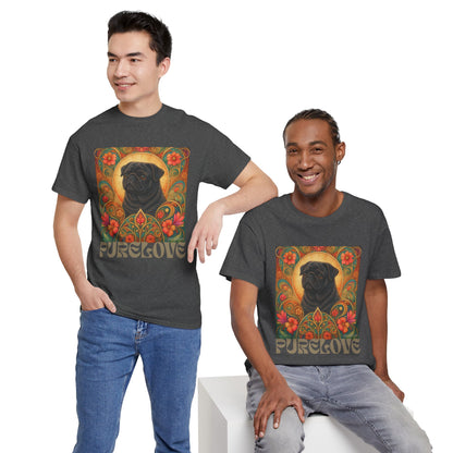Pug Black Vintage Graphic T-Shirt – Unisex Cotton Tee for Dog Lovers