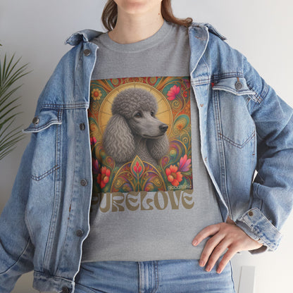 Poodle Grey Vintage Graphic T-Shirt – Unisex Cotton Tee for Dog Lovers
