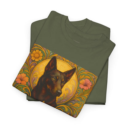 Black Kelpie Vintage Graphic T-Shirt – Unisex Cotton Tee for Dog Lovers