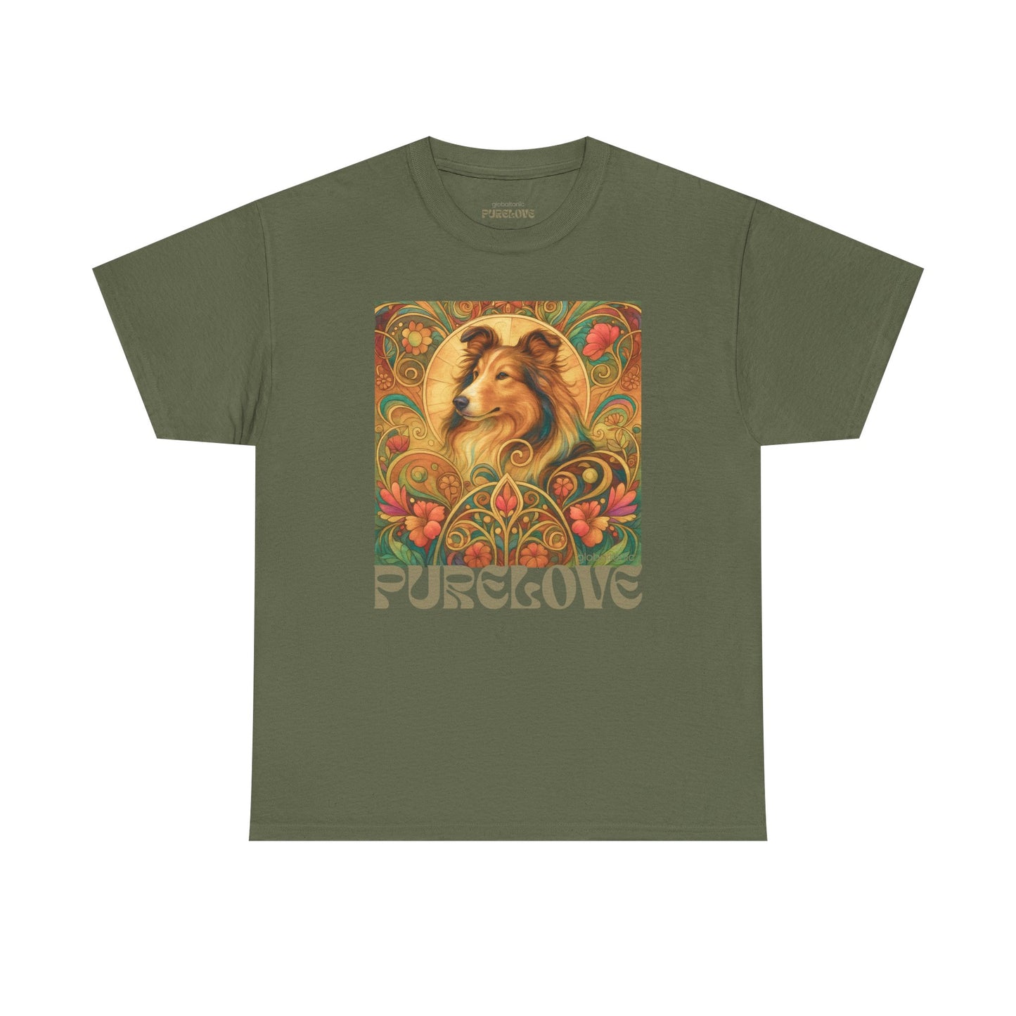 Collie Vintage Graphic T-shirt - Unisex Cotton Tee for Dog Lovers