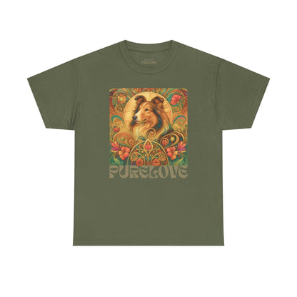 Collie Vintage Graphic T-shirt - Unisex Cotton Tee for Dog Lovers