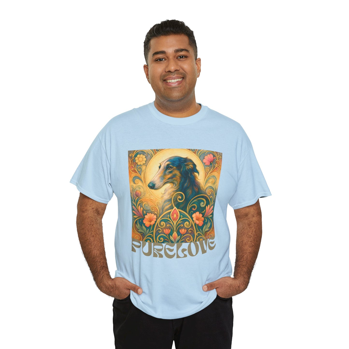 Borzoi Vintage Graphic T-Shirt – Unisex Cotton Tee for Dog Lovers