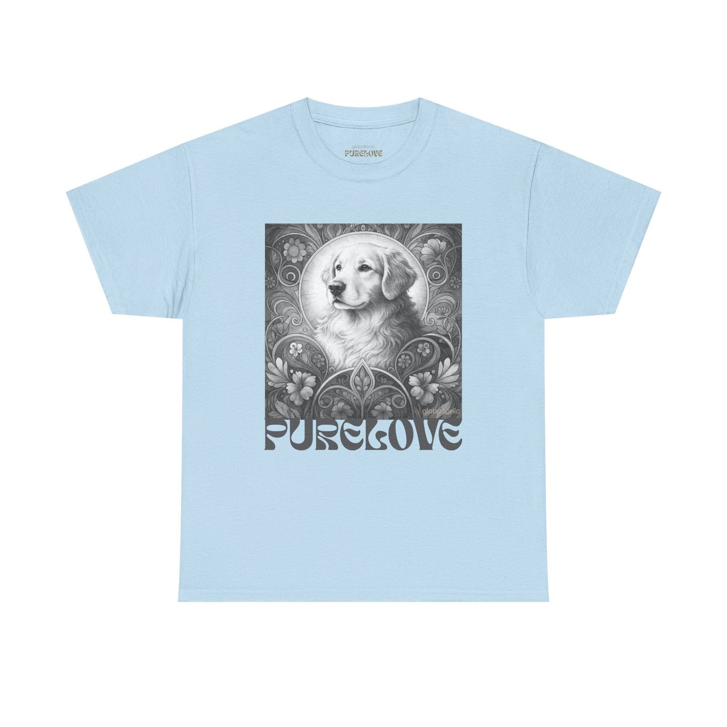 Golden Retriever Vintage Unisex Cotton Tee for Dog Lovers (Black & White)