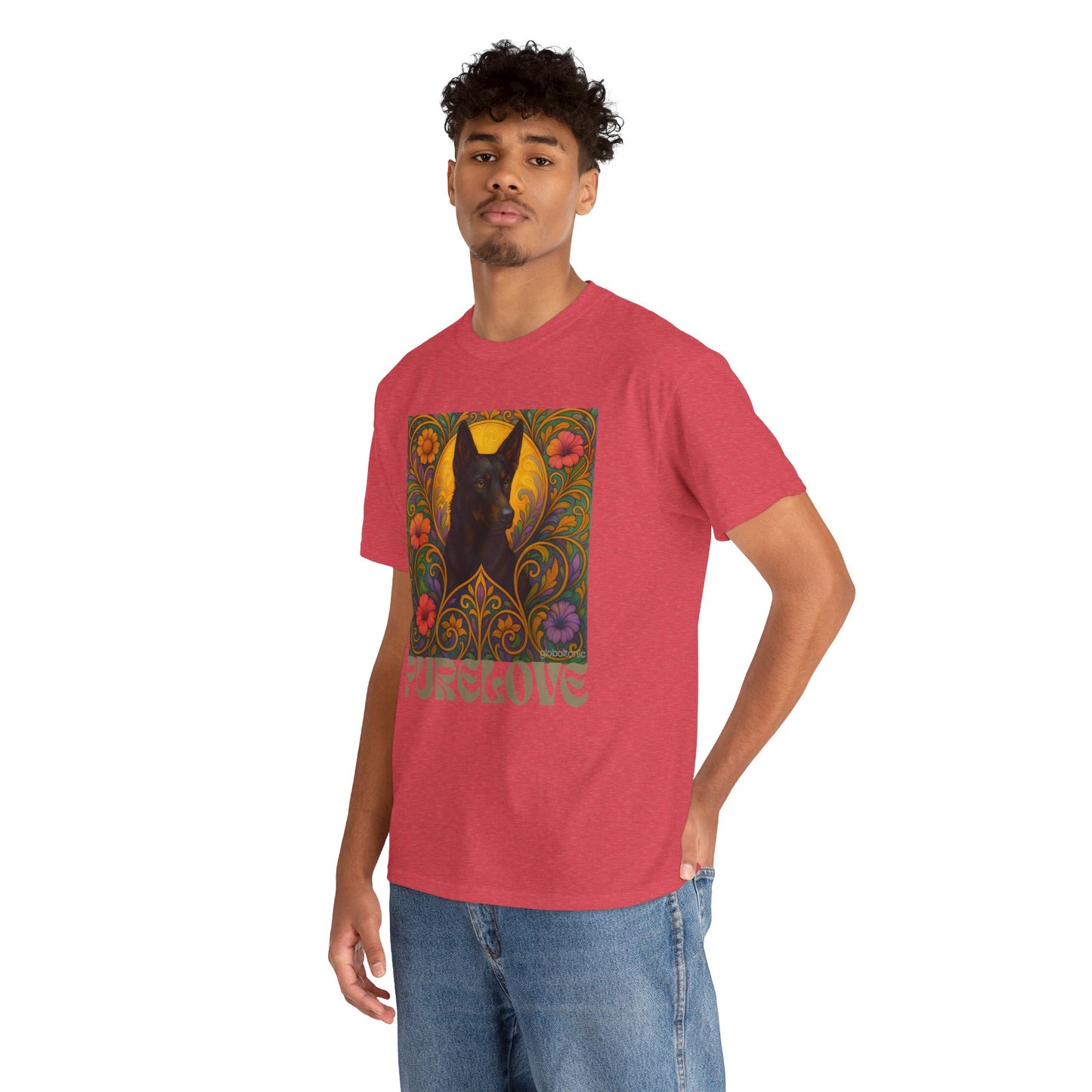 Black Kelpie Vintage Graphic T-Shirt – Unisex Cotton Tee for Dog Lovers