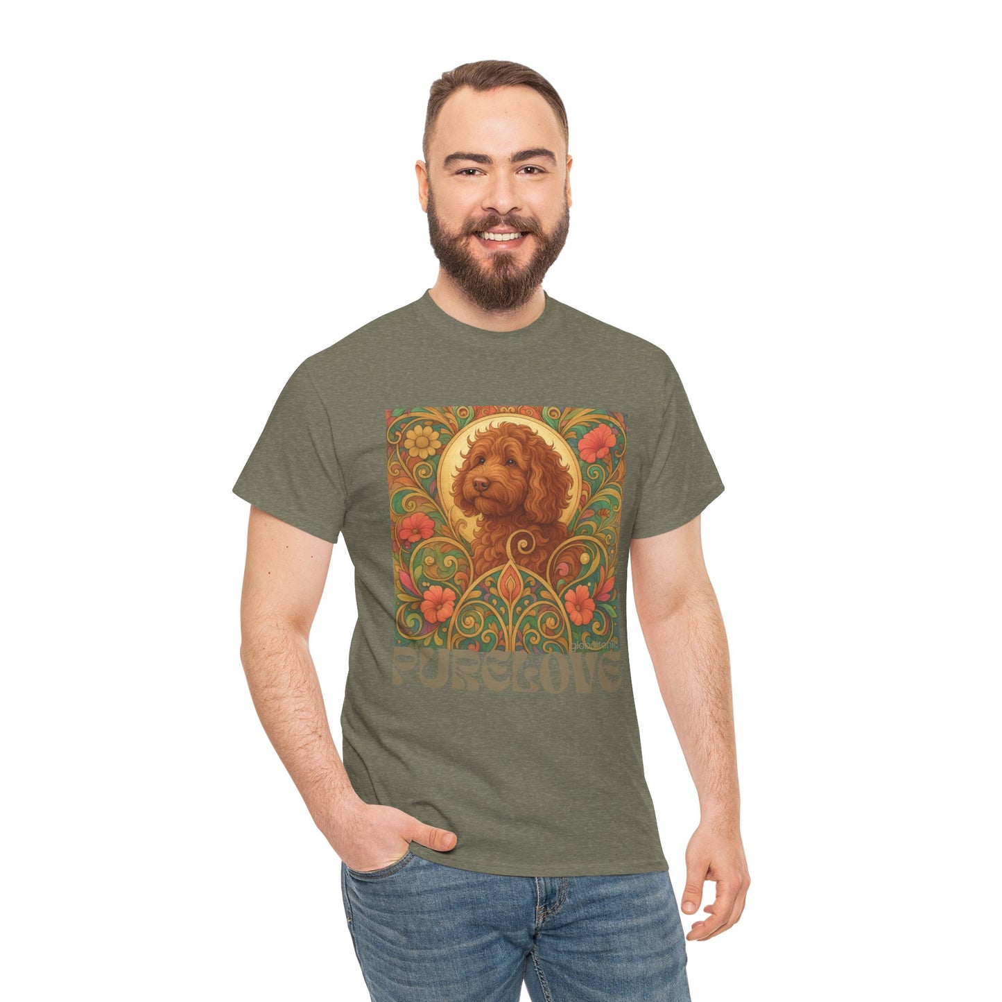 Red Cavapoo (Cavoodle) Vintage Graphic T-Shirt – Unisex Cotton Tee for Dog Lovers