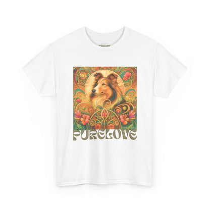 Collie Vintage Graphic T-shirt - Unisex Cotton Tee for Dog Lovers