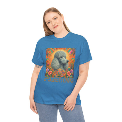 Poodle Grey Vintage Graphic T-Shirt – Unisex Cotton Tee for Dog Lovers
