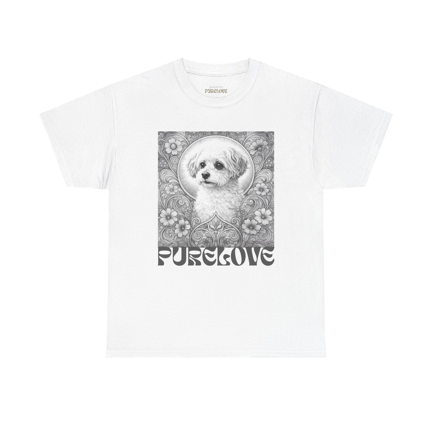 Foxypoo (Foodle) Vintage Graphic T-Shirt – Unisex Cotton Tee for Dog Lovers (Black & White)