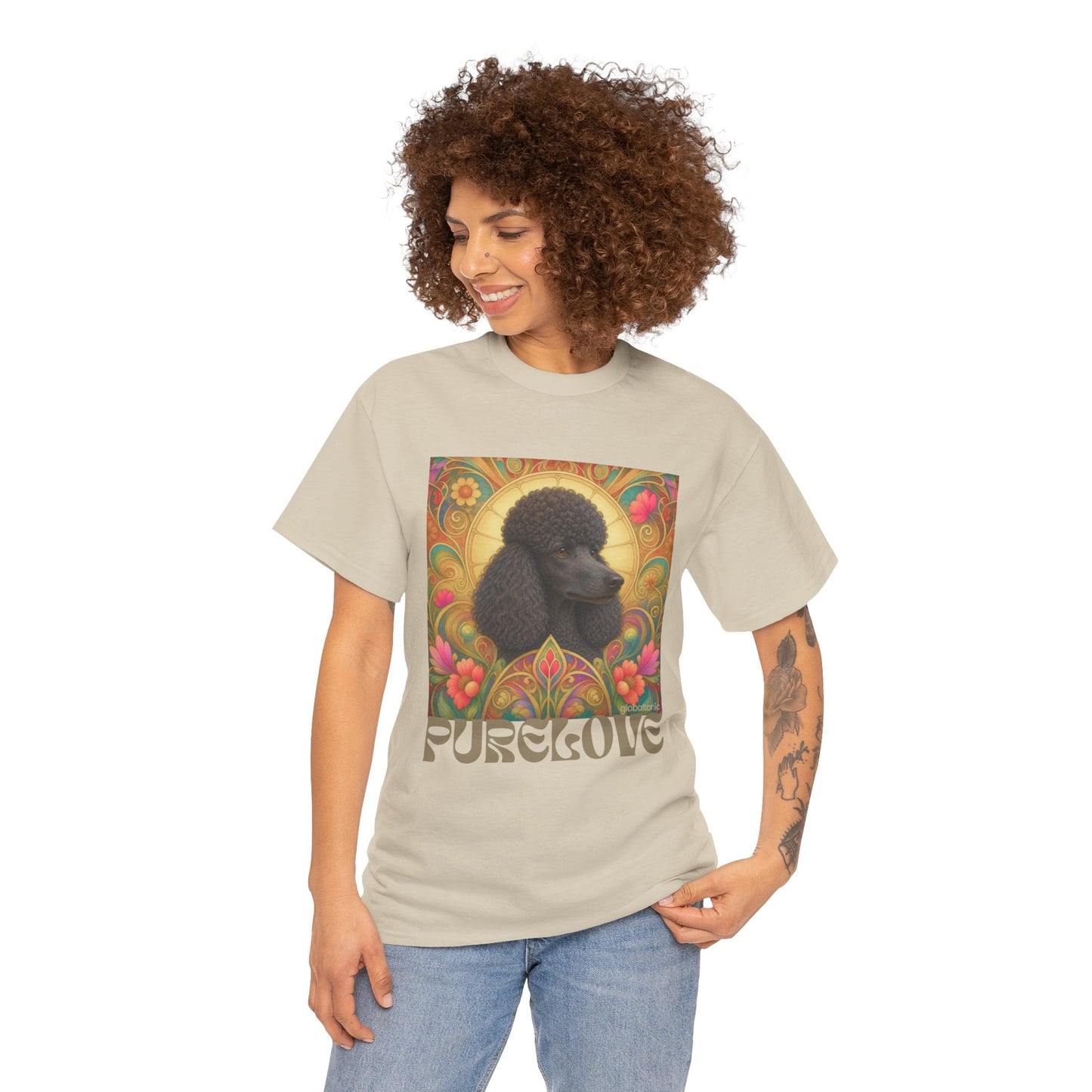 Poodle Black Vintage Graphic T-Shirt – Unisex Cotton Tee for Dog Lovers
